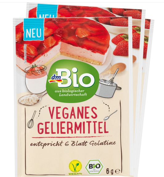 dmBio Organic Gelling Agent, Vegan (3x6 g), 18 g