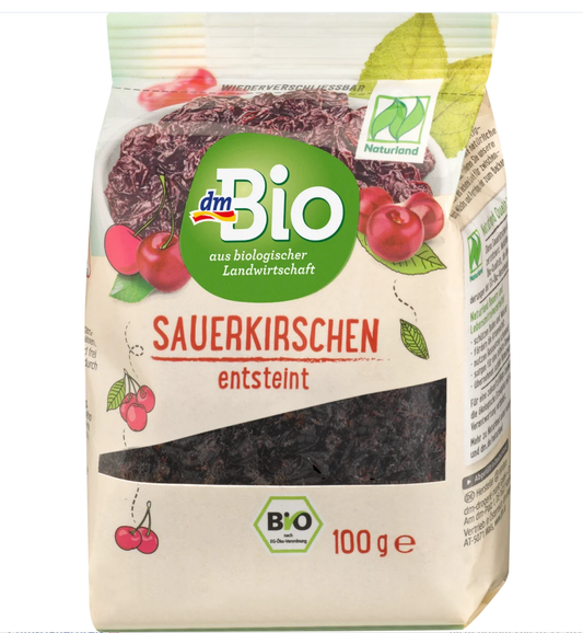 dmBio Organic Dried Sour Cherries, 100 g