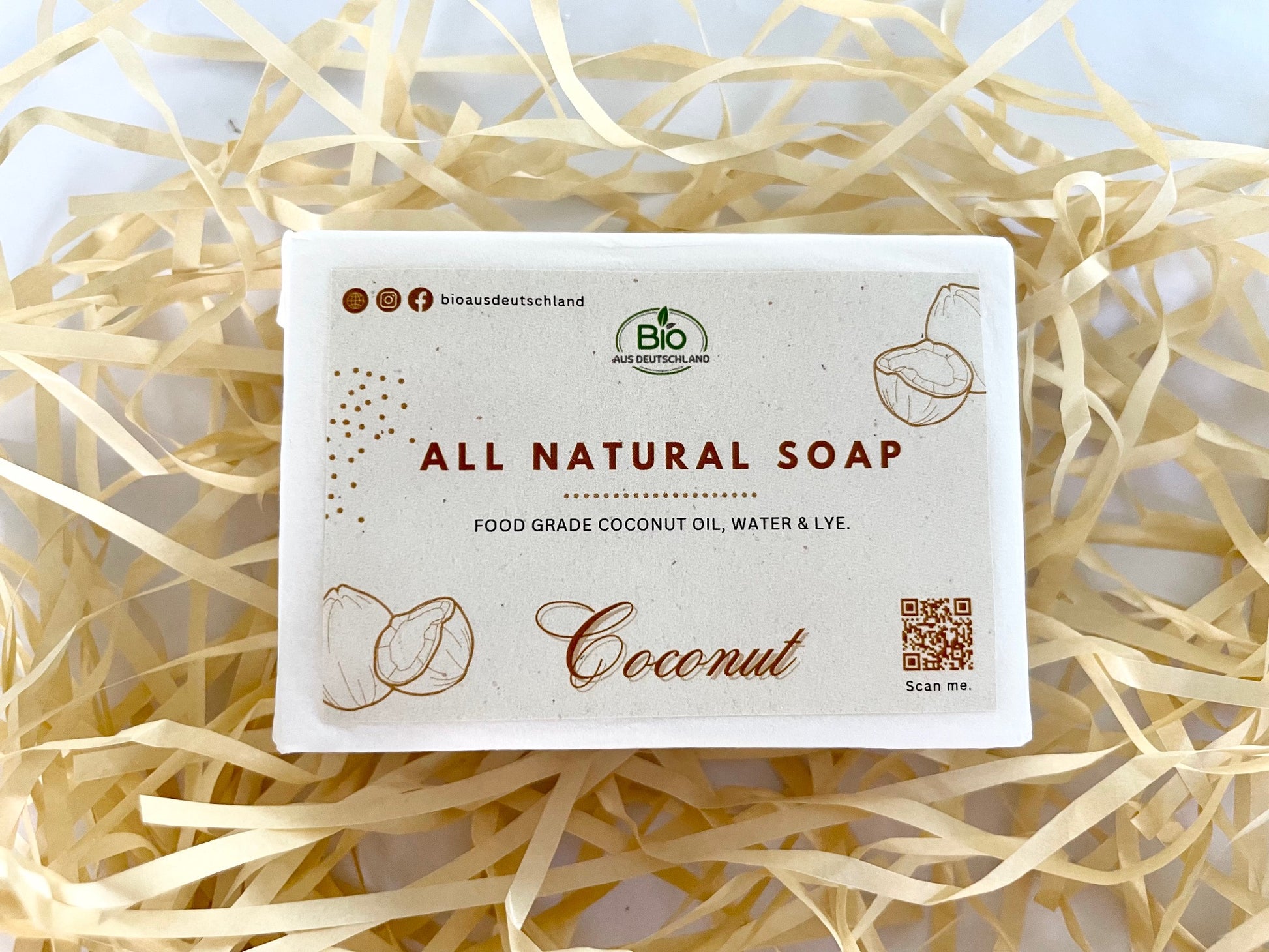 All Natural coconut Soap Bar Coconut