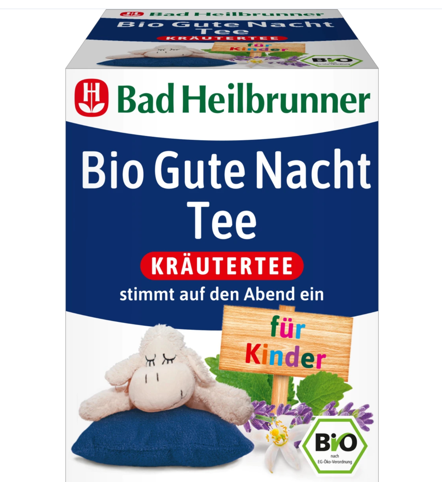 Bad Heilbrunner Organic Children's Tea Good Night Tea 8 Bags 14 g front