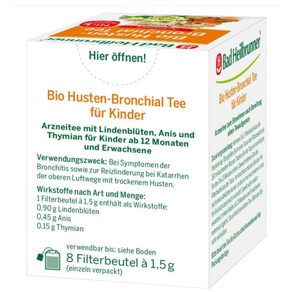 bio organic children herbal tea back packaging 