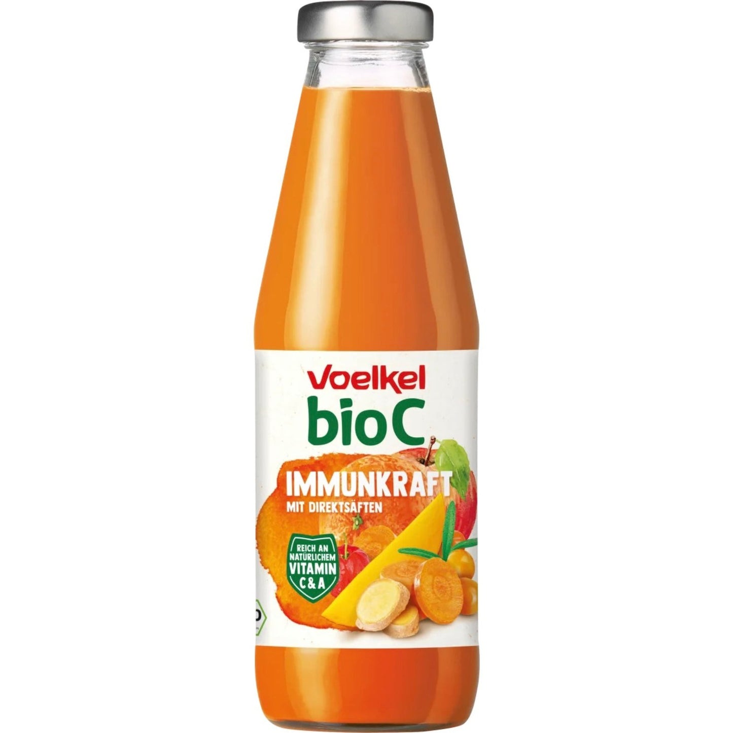 bio organic juice immune glass bottle