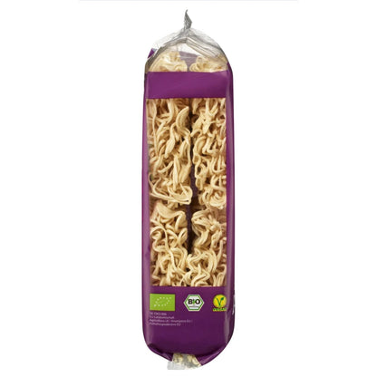 bio organic mie noodle purple transparent side packaging