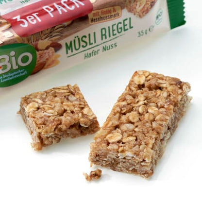 bio organic muesli bar oats nuts 