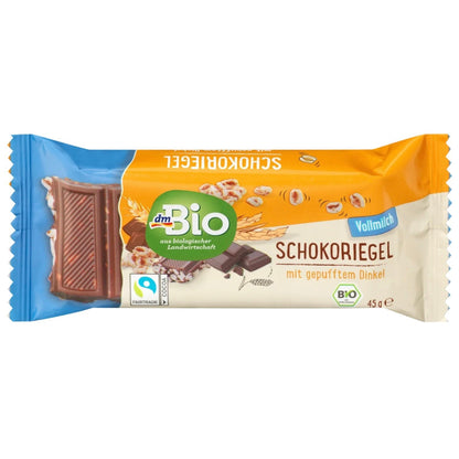bio organic chocolate bar front packaging