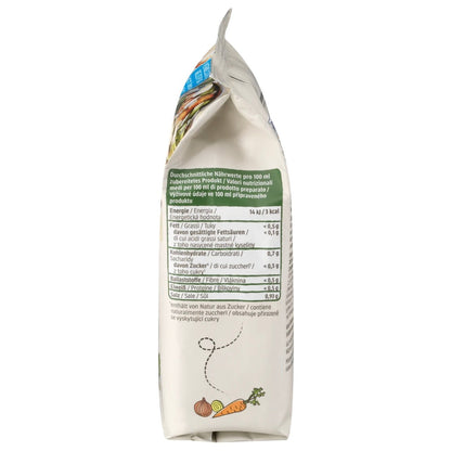 bio organic vegetable broth right view description