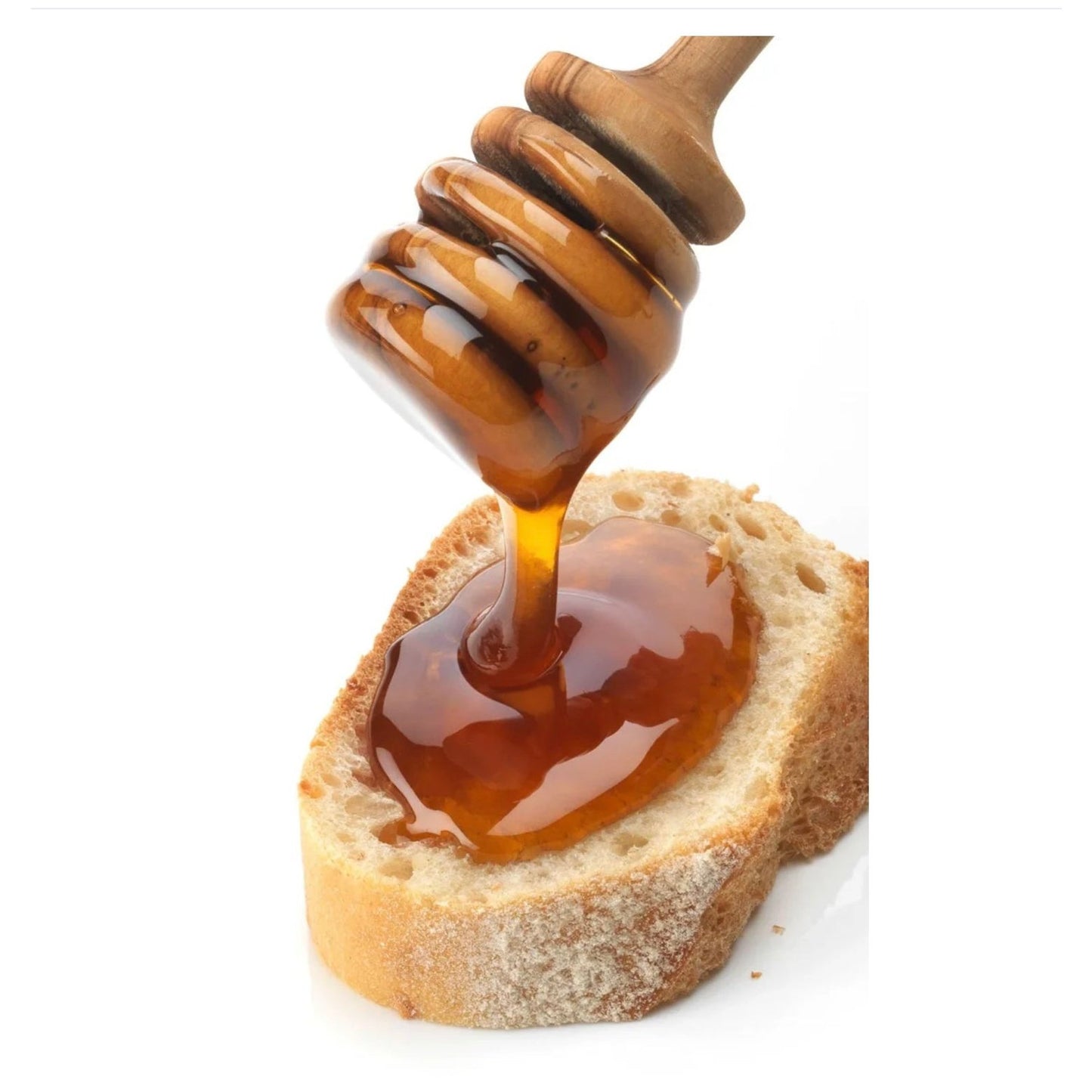 bio organic honey on bread
