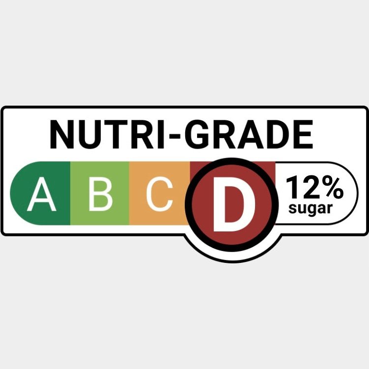 nutri grade D 12 percent sugar