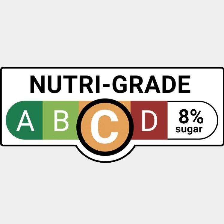 nutri grade label C 8 percent sugar