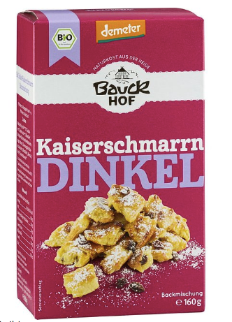 Bauckhof Organic Baking Mix Spelt Kaiserschmarrn, 160 g