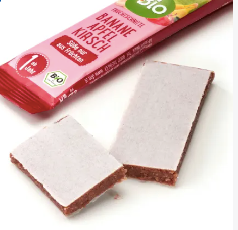 dmBio Organic Fruit Bar Cherry-Apple-Banana From 1 Year, 25 g