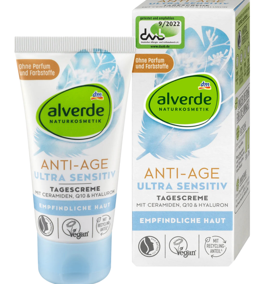 alverde NATURAL COSMETICS Anti Aging Face Cream ultra sensitive, 50 ml