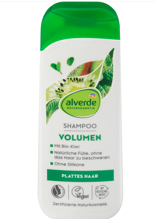 alverde NATURAL COSMETICS Shampoo volume organic kiwi & apple mint, 200 ml