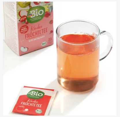 dmBIo Organic Fruit Tea for Children, Apple & Rosehip (20 bags), 40 g product