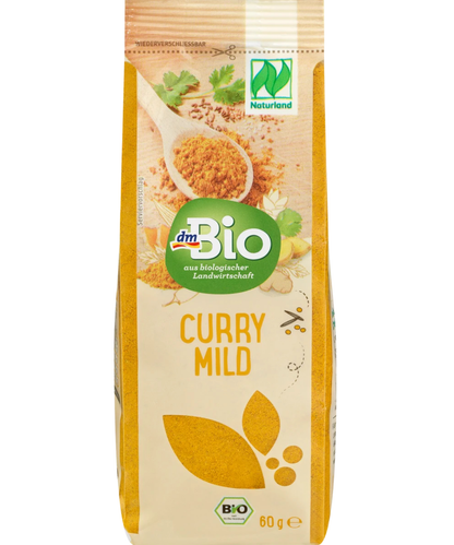 dmBIo Organic Curry Mild  60 g Front