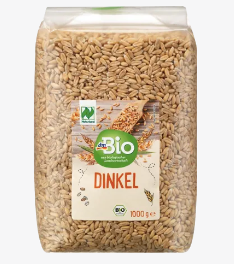 dmBio Organic Spelt Grain, 1,000 g front