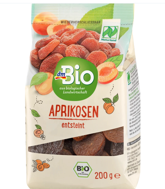 dmBio Organic Apricots, 200 g