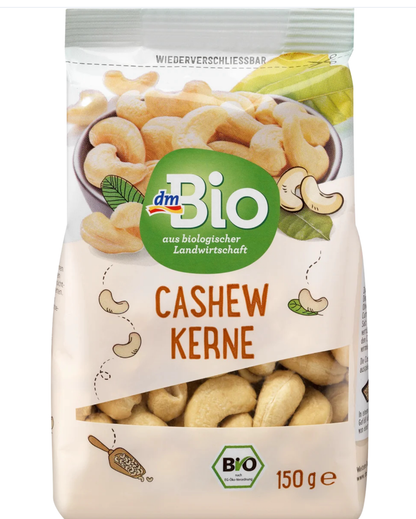 dmBio Organic Cashew Nuts, 150 g