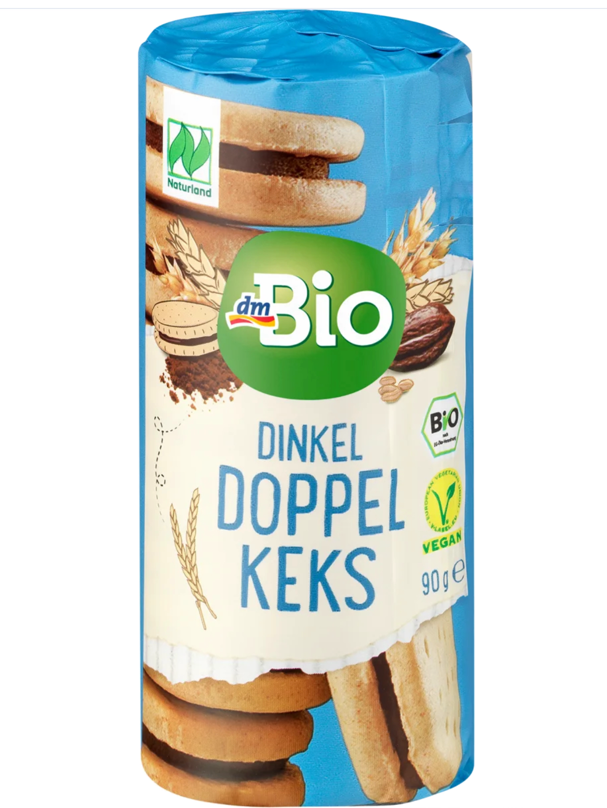 dmBio Double biscuits, spelt, 90 g