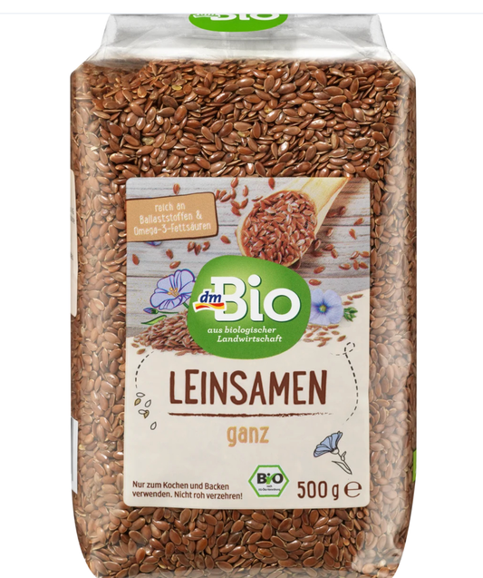 dmBio Organic Flaxseed, Whole, 500 g