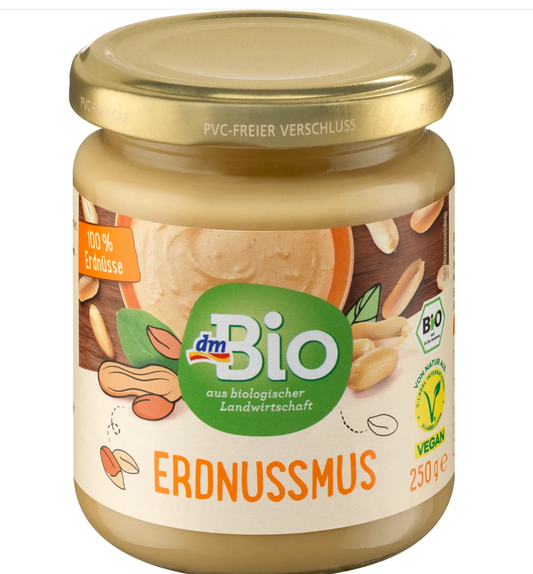 dmBio Organic Peanut Butter, 250 g