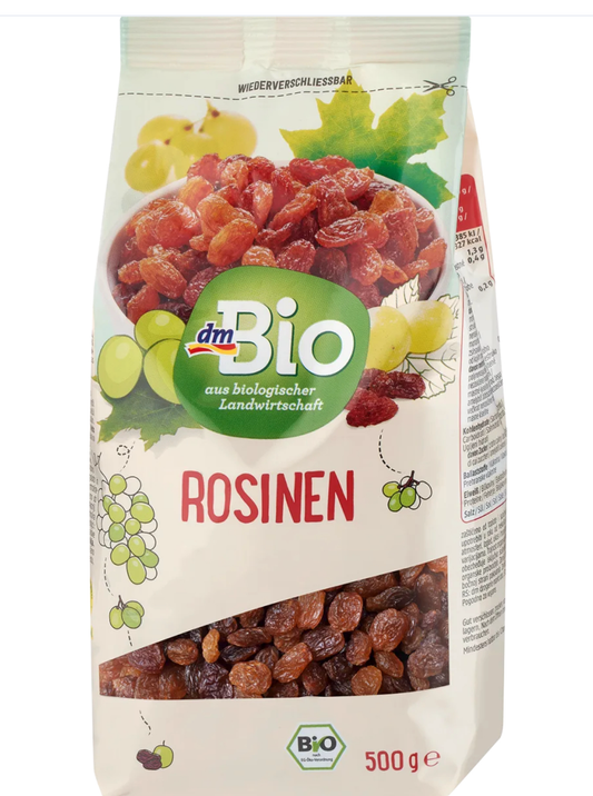 dmBio Organic Raisins, 500 g
