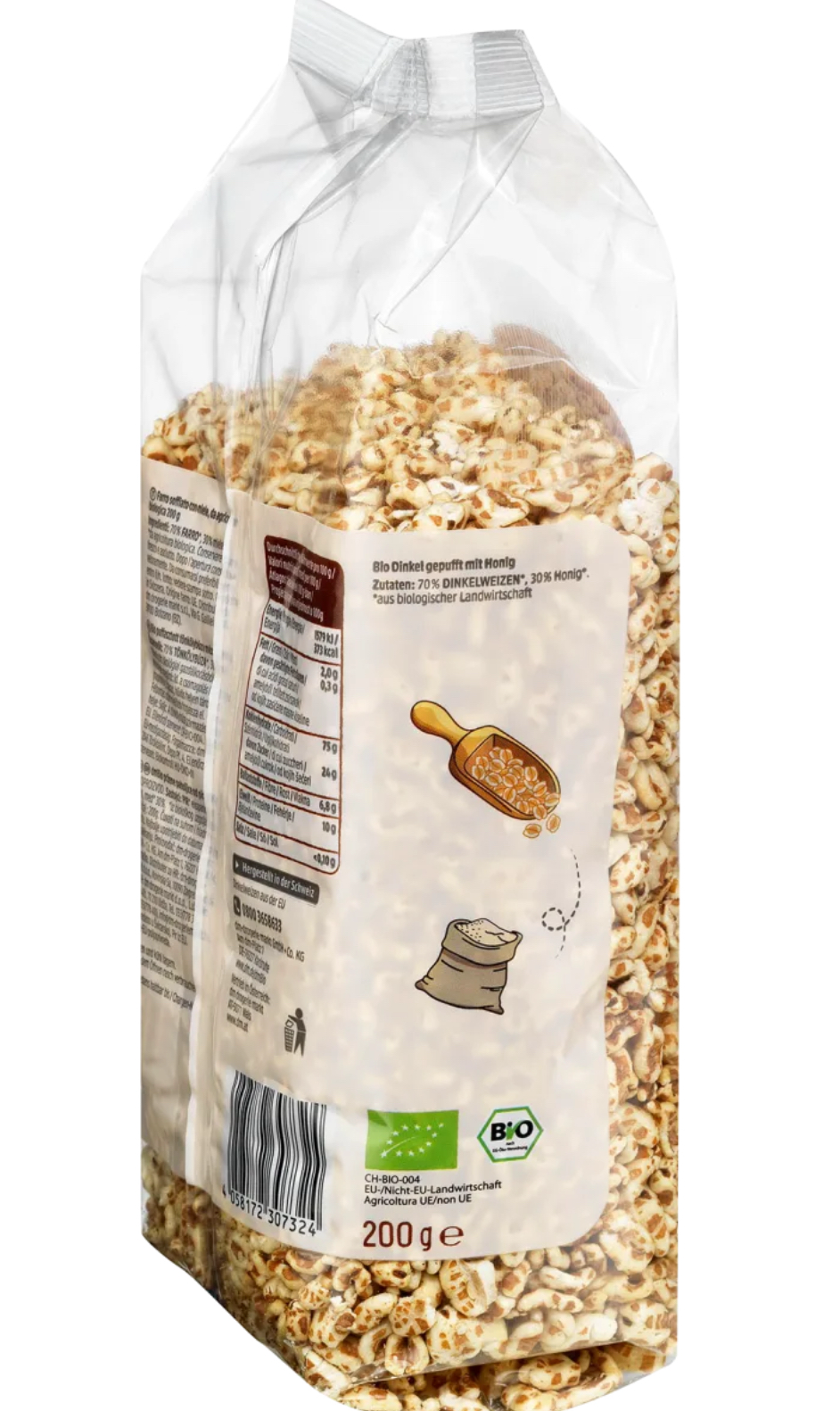 dmBio Organic Puffed Spelt, 200 g