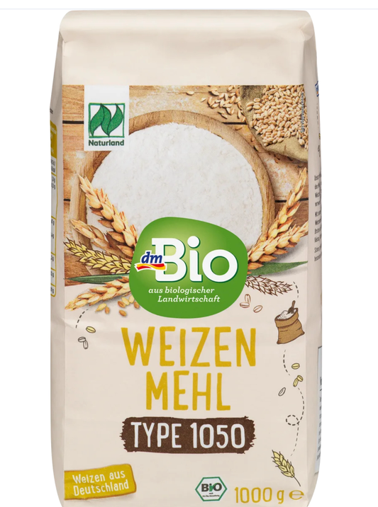 dmBio Organic Wheat Flour, type 1050, 1,000 g